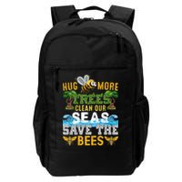 Earth Day Design Hug More Trees Clean Our Seas Save The Bees Gift Backpack