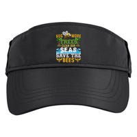 Earth Day Design Hug More Trees Clean Our Seas Save The Bees Gift Adult Drive Performance Visor