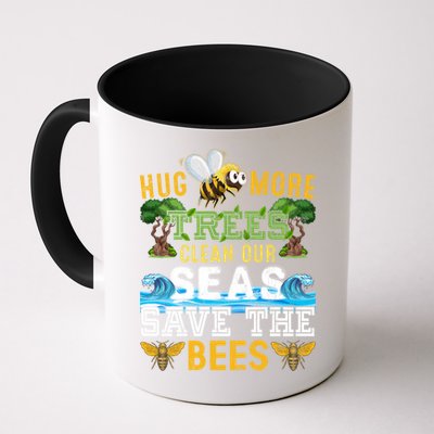 Earth Day Design Hug More Trees Clean Our Seas Save The Bees Gift Mug