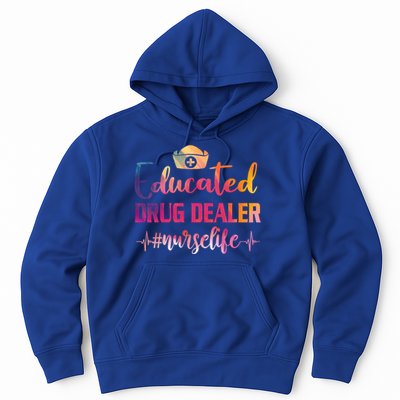 Educated Drug Dealer Nurse Life Funny Nurses Heartbeat Cool Gift Hoodie