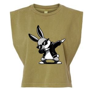 Easter Day Dabbing Bunny Rabbit Hip Hop Easter Basket Garment-Dyed Women's Muscle Tee