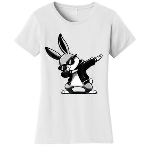 Easter Day Dabbing Bunny Rabbit Hip Hop Easter Basket Women's T-Shirt