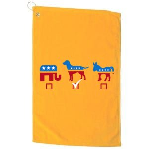 Elephant Dog Donkey Choose My Dog Would Do A Better Job Platinum Collection Golf Towel