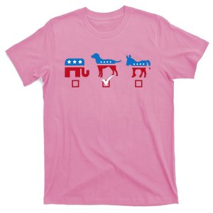 Elephant Dog Donkey Choose My Dog Would Do A Better Job T-Shirt