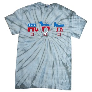 Elephant Dog Donkey Choose My Dog Would Do A Better Job Tie-Dye T-Shirt