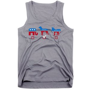 Elephant Dog Donkey Choose My Dog Would Do A Better Job Tank Top