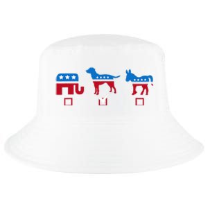 Elephant Dog Donkey Choose My Dog Would Do A Better Job Cool Comfort Performance Bucket Hat