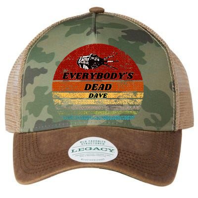 EverybodyS Dead Dave Retro Sunset Holly Red Dwarf Legacy Tie Dye Trucker Hat