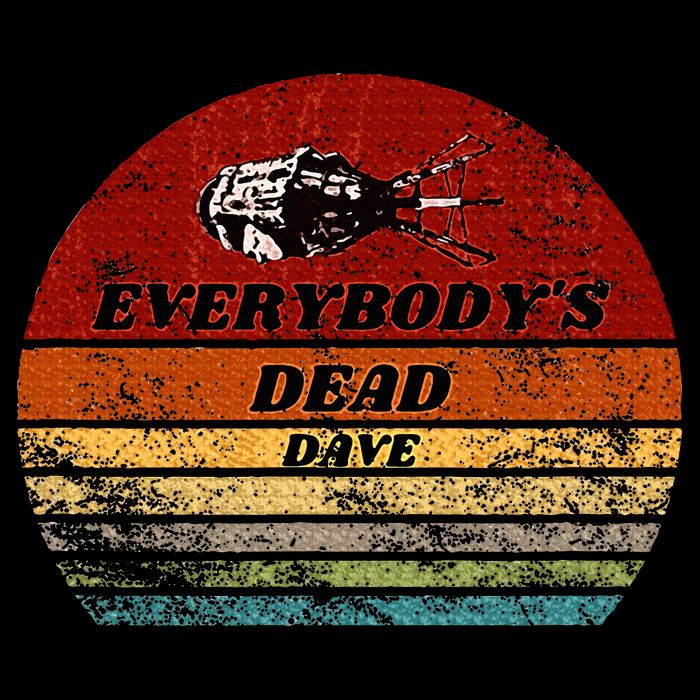 EverybodyS Dead Dave Retro Sunset Holly Red Dwarf Drawstring Bag
