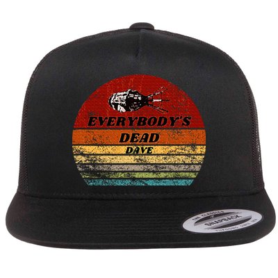 EverybodyS Dead Dave Retro Sunset Holly Red Dwarf Flatbill Hat
