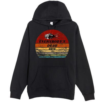 EverybodyS Dead Dave Retro Sunset Holly Red Dwarf Premium Pullover Hoodie