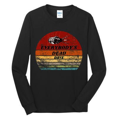 EverybodyS Dead Dave Retro Sunset Holly Red Dwarf Tall Long Sleeve T-Shirt
