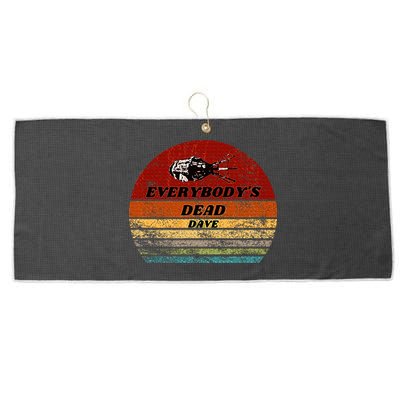 EverybodyS Dead Dave Retro Sunset Holly Red Dwarf Large Microfiber Waffle Golf Towel