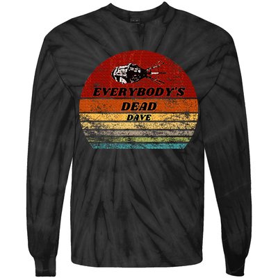 EverybodyS Dead Dave Retro Sunset Holly Red Dwarf Tie-Dye Long Sleeve Shirt