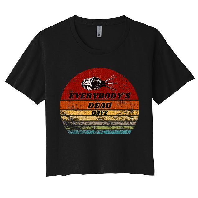 EverybodyS Dead Dave Retro Sunset Holly Red Dwarf Crop Top