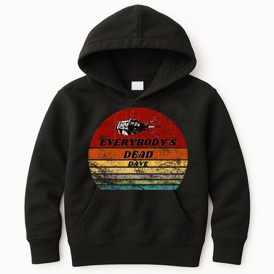 EverybodyS Dead Dave Retro Sunset Holly Red Dwarf Kids Hoodie