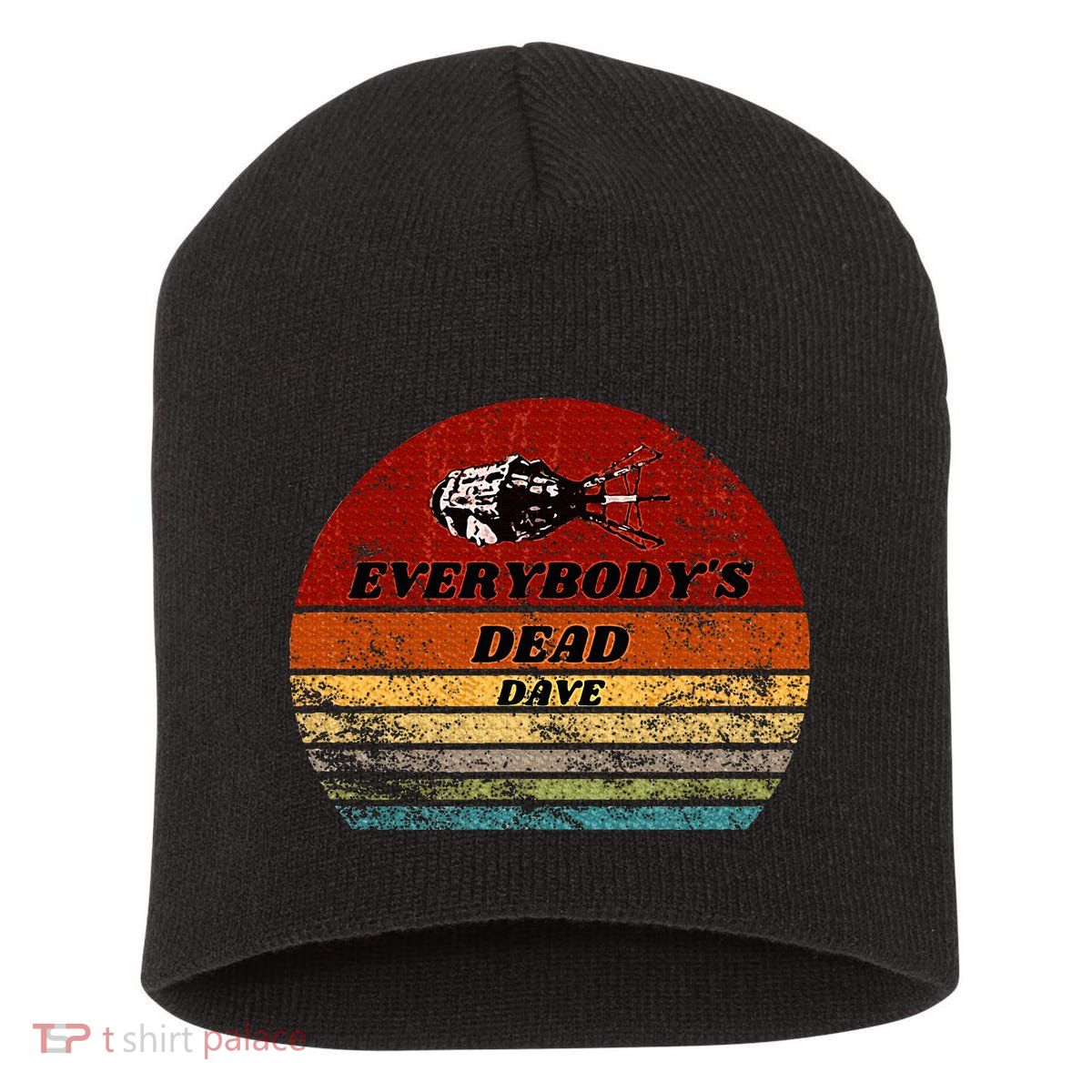 EverybodyS Dead Dave Retro Sunset Holly Red Dwarf Short Acrylic Beanie