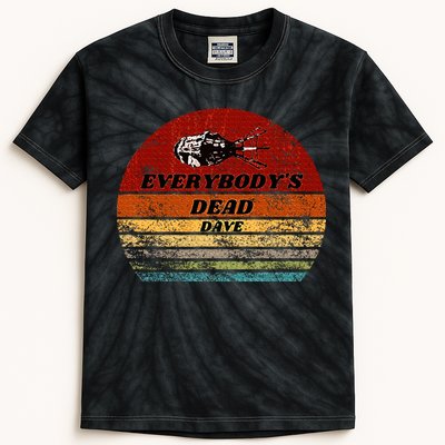 EverybodyS Dead Dave Retro Sunset Holly Red Dwarf Kids Tie-Dye T-Shirt