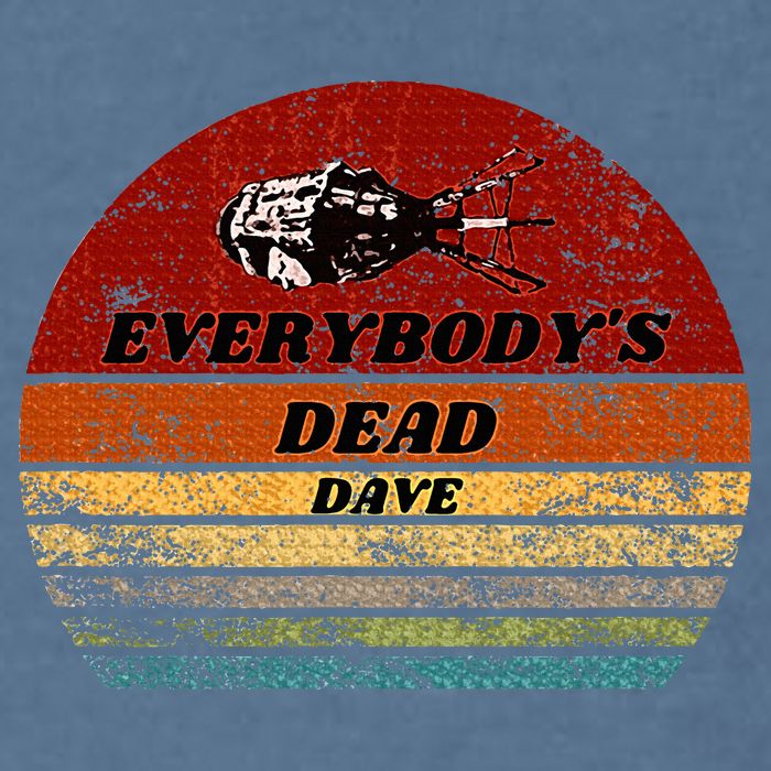 EverybodyS Dead Dave Retro Sunset Holly Red Dwarf Garment-Dyed Sweatshirt