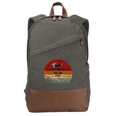 EverybodyS Dead Dave Retro Sunset Holly Red Dwarf Cotton Canvas Backpack