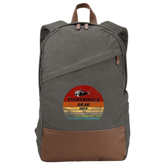 EverybodyS Dead Dave Retro Sunset Holly Red Dwarf Cotton Canvas Backpack