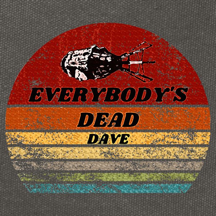 EverybodyS Dead Dave Retro Sunset Holly Red Dwarf Cotton Canvas Backpack