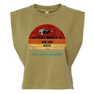 EverybodyS Dead Dave Retro Sunset Holly Red Dwarf Garment-Dyed Women's Muscle Tee