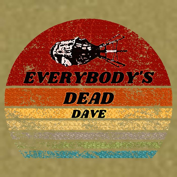 EverybodyS Dead Dave Retro Sunset Holly Red Dwarf Garment-Dyed Women's Muscle Tee