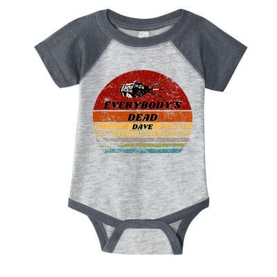 EverybodyS Dead Dave Retro Sunset Holly Red Dwarf Infant Baby Jersey Bodysuit