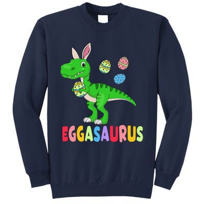 Easter Dinosaur Dino Easter Eggs Basket Cute Tall Sweatshirt