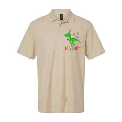 Easter Dinosaur Dino Easter Eggs Basket Cute Softstyle Adult Sport Polo