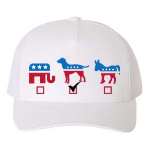 Elephant Dog Donkey Choose My Dog Would Do A Better Job Yupoong Adult 5-Panel Trucker Hat