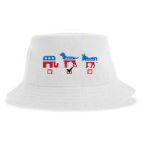 Elephant Dog Donkey Choose My Dog Would Do A Better Job Sustainable Bucket Hat