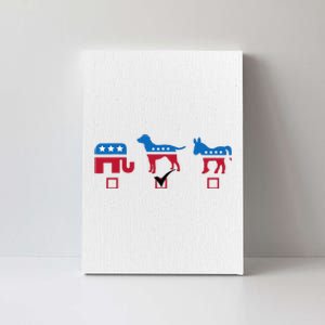 Elephant Dog Donkey Choose My Dog Would Do A Better Job Canvas