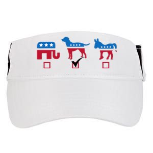 Elephant Dog Donkey Choose My Dog Would Do A Better Job Adult Drive Performance Visor