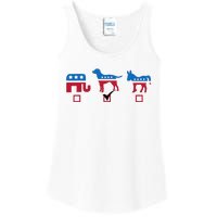 Elephant Dog Donkey Choose My Dog Would Do A Better Job Ladies Essential Tank