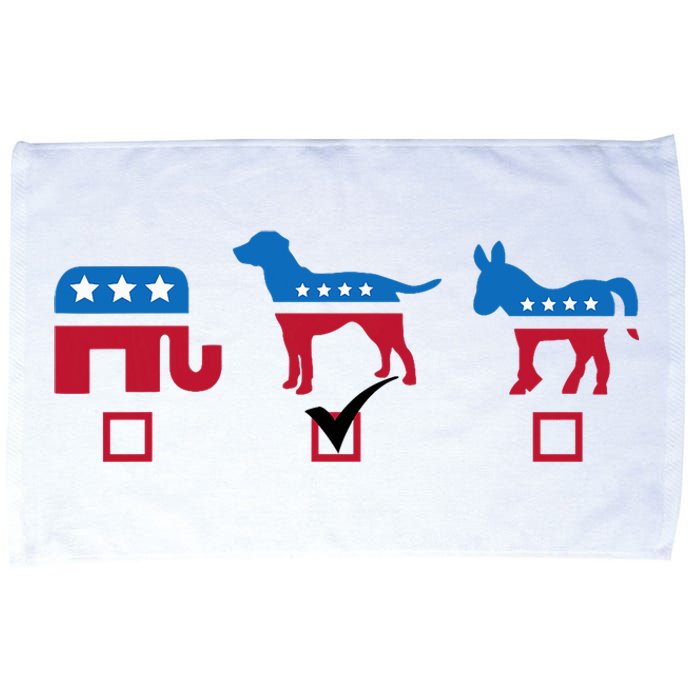 Elephant Dog Donkey Choose My Dog Would Do A Better Job Microfiber Hand Towel