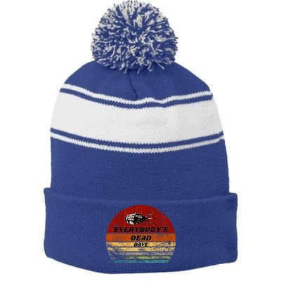 Everybodys Dead Dave Stripe Pom Pom Beanie