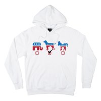 Elephant Dog Donkey Choose My Dog Would Do A Better Job Hoodie