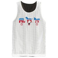 Elephant Dog Donkey Choose My Dog Would Do A Better Job Mesh Reversible Basketball Jersey Tank