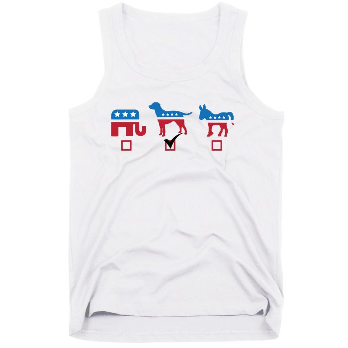 Elephant Dog Donkey Choose My Dog Would Do A Better Job Tank Top