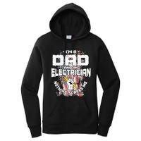 Electrician Dad Design On Back Of Clothing Women's Pullover Hoodie