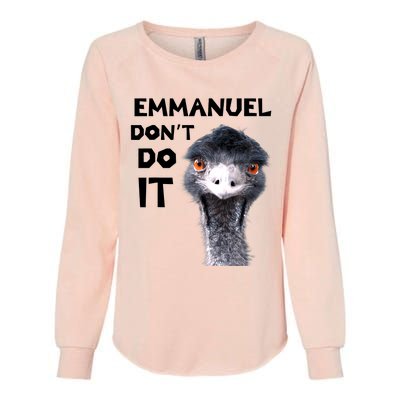 Emmanuel Don't Do It Viral Emu Womens California Wash Sweatshirt