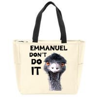 Emmanuel Don't Do It Viral Emu Zip Tote Bag