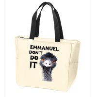 Emmanuel Don't Do It Viral Emu Zip Tote Bag