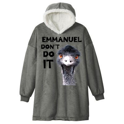 Emmanuel Don't Do It Viral Emu Hooded Wearable Blanket