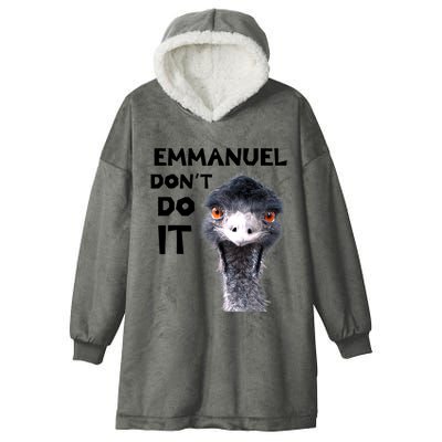 Emmanuel Don't Do It Viral Emu Hooded Wearable Blanket