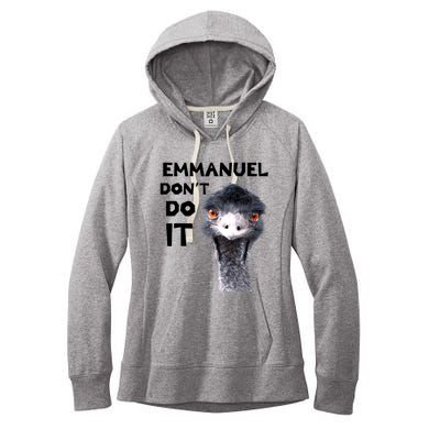 Emmanuel Don't Do It Viral Emu Women's Fleece Hoodie