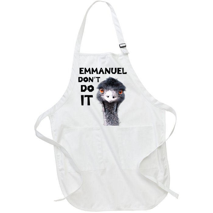 Emmanuel Don't Do It Viral Emu Full-Length Apron With Pockets