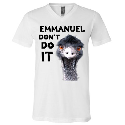 Emmanuel Don't Do It Viral Emu V-Neck T-Shirt